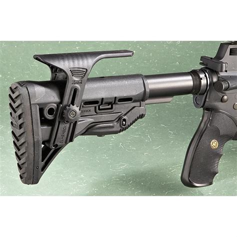 Sloping <b>cheek</b> weld combines a slim profile with user comfort. . Carbine stock with cheek riser